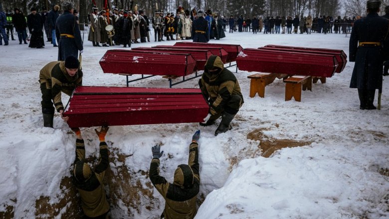 В Вязьме перезахоронили останки 120 русских и французских солдат времен войны с Наполеоном