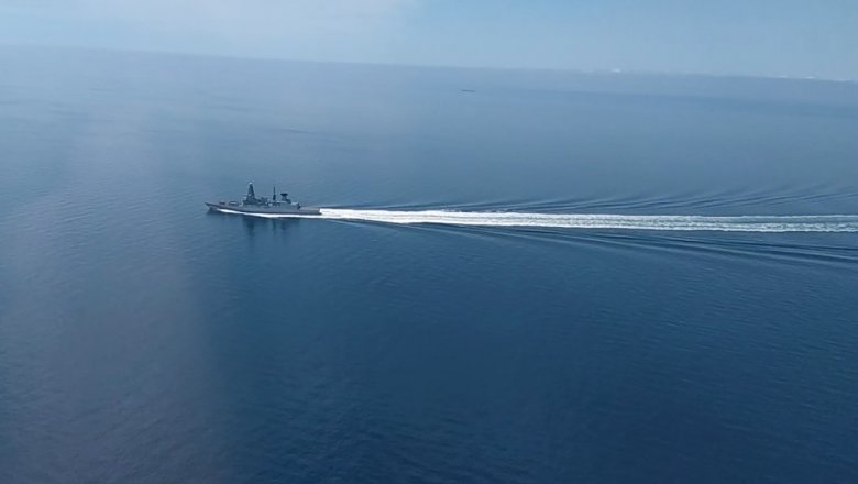 Минобороны представило видео инцидента с британским эсминцем в Черном море