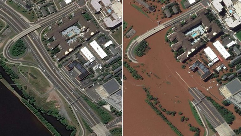 Северо-восток США до и после удара урагана «Ида». Погибли 45 человек