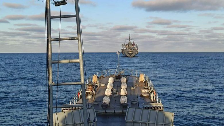 Украина показала кадры учений с кораблями США в Черном море