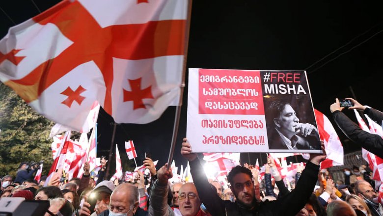 В Грузии началось массовое движение за освобождение Михаила Саакашвили