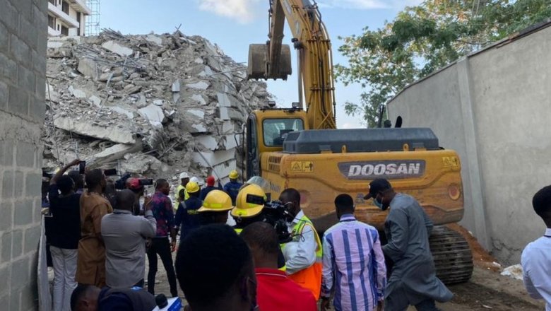 В Лагосе рухнул недостроенный небоскреб с фешенебельными квартирами. Спасатели ищут выживших